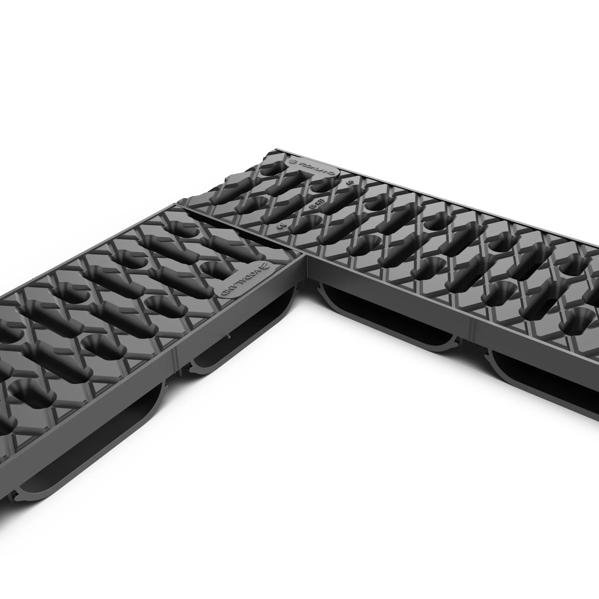 Canal de plástico Easy LOW con Rejilla de Plástico Negro