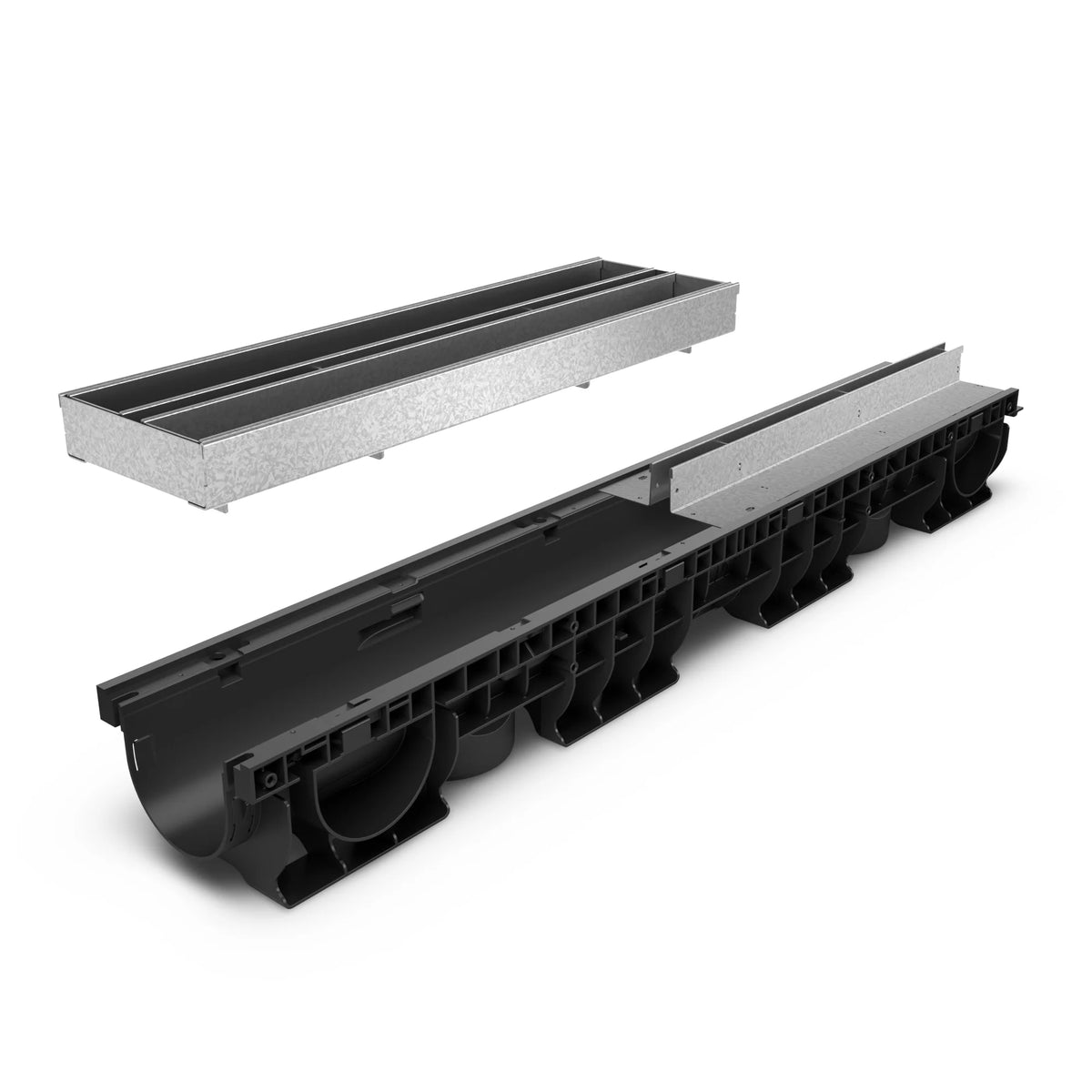 Registro SLOT BASE DN100 de acero galvanizado