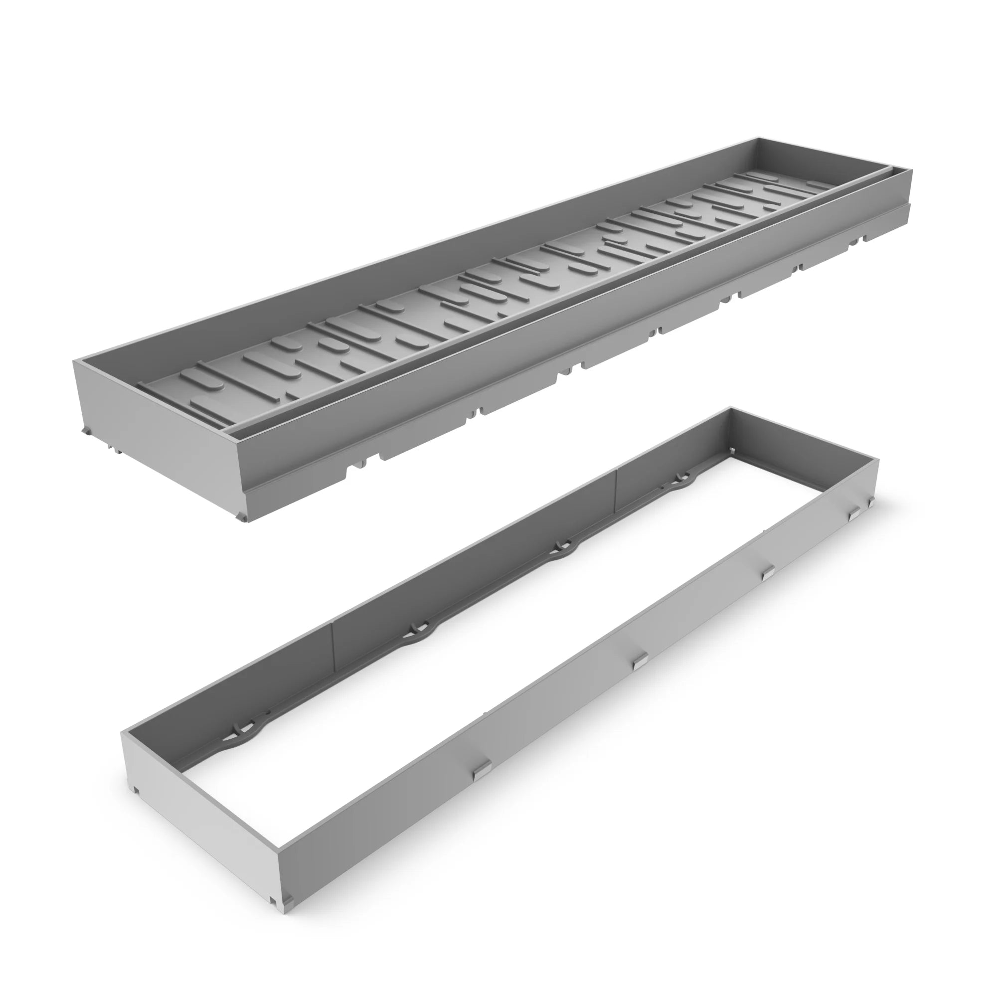 Registro SLOT de Plástico Color Gris para Canales Easy Low
