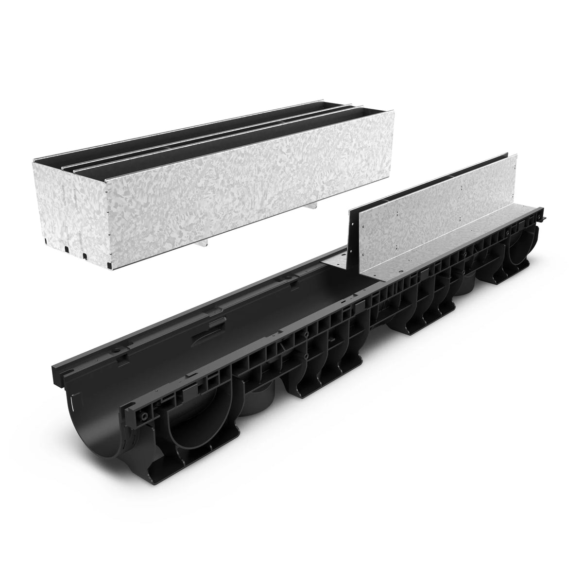 Registro SLOT BASE DN100 de acero galvanizado