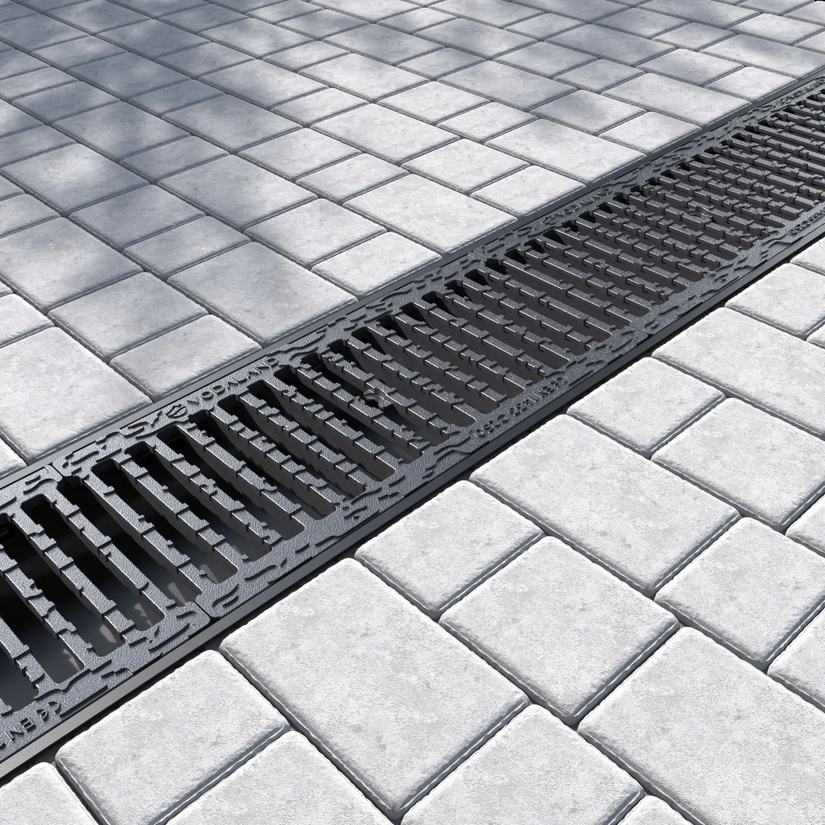 Canal de Plástico BASE DN200 con Rejilla de Fundición C250