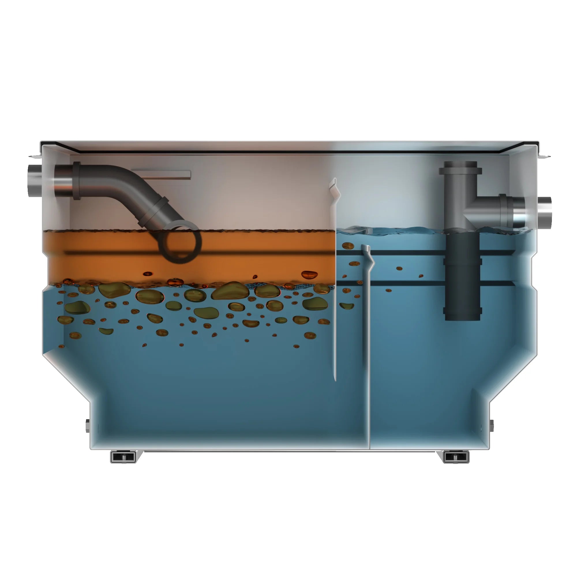 Separador de grasas de acero inoxidable 100L