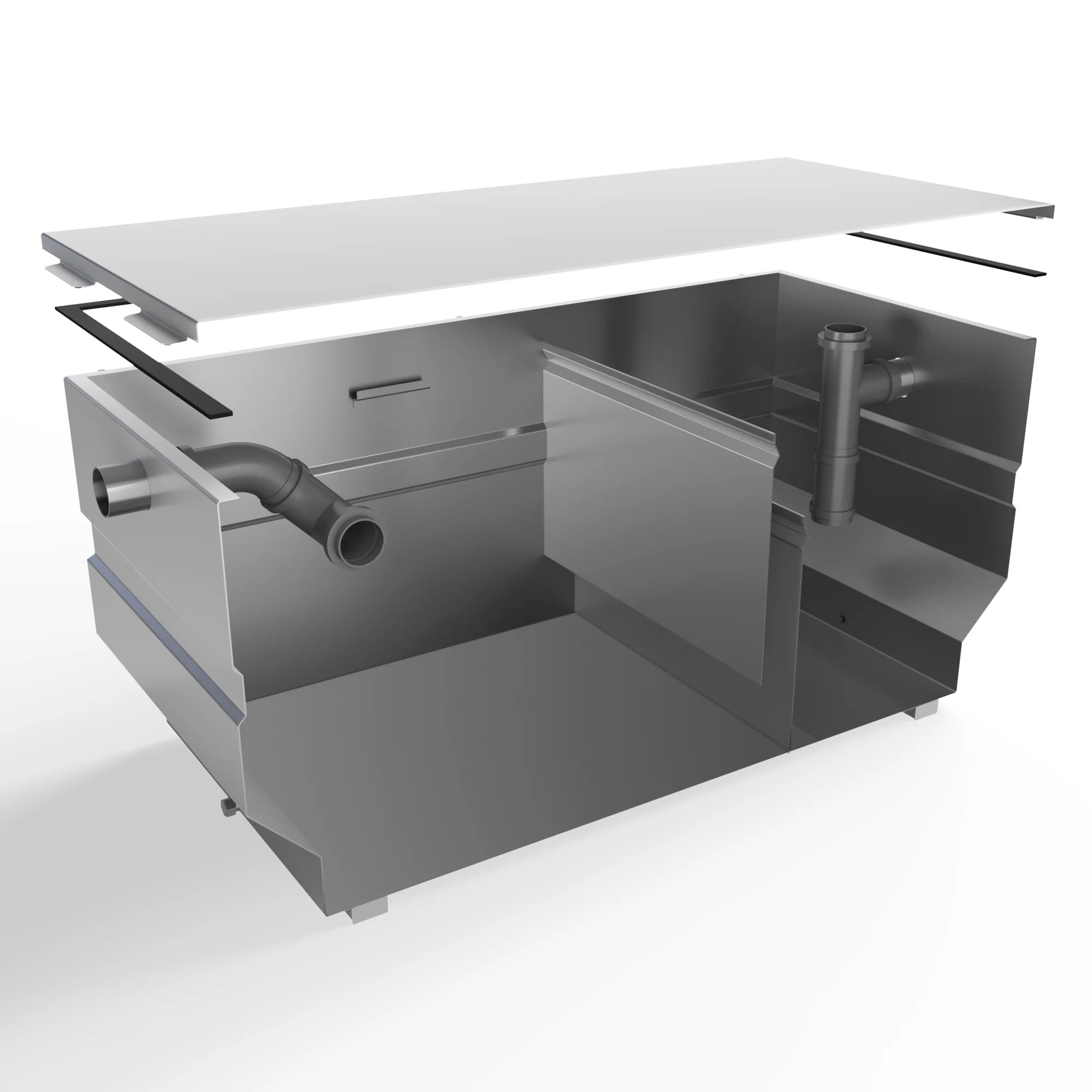 Separador de grasas de acero inoxidable 150L