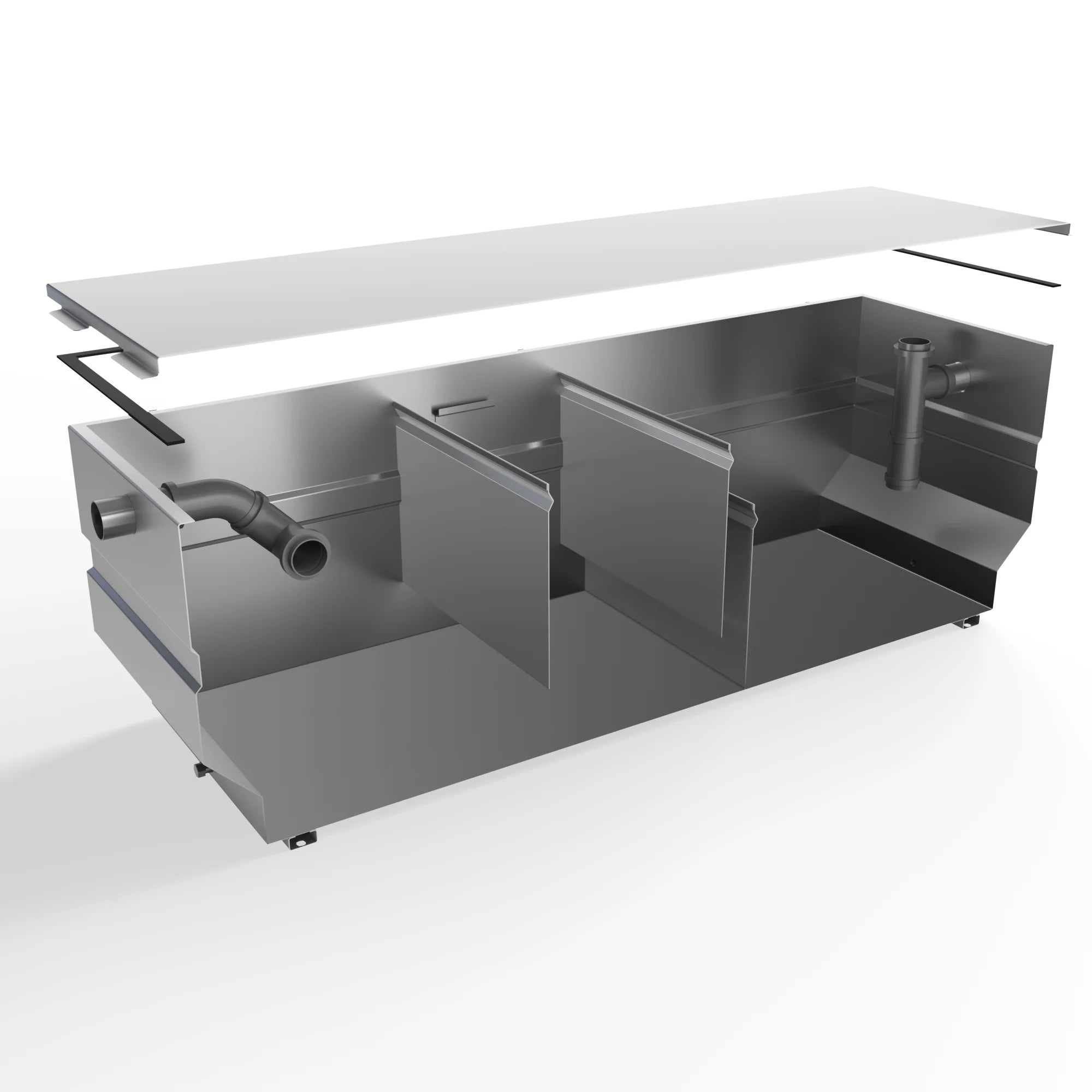 Separador de grasas de acero inoxidable 200L