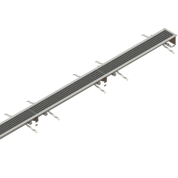 Canal modular de Acero Inoxidable AISI 304 DN100 con pendiente