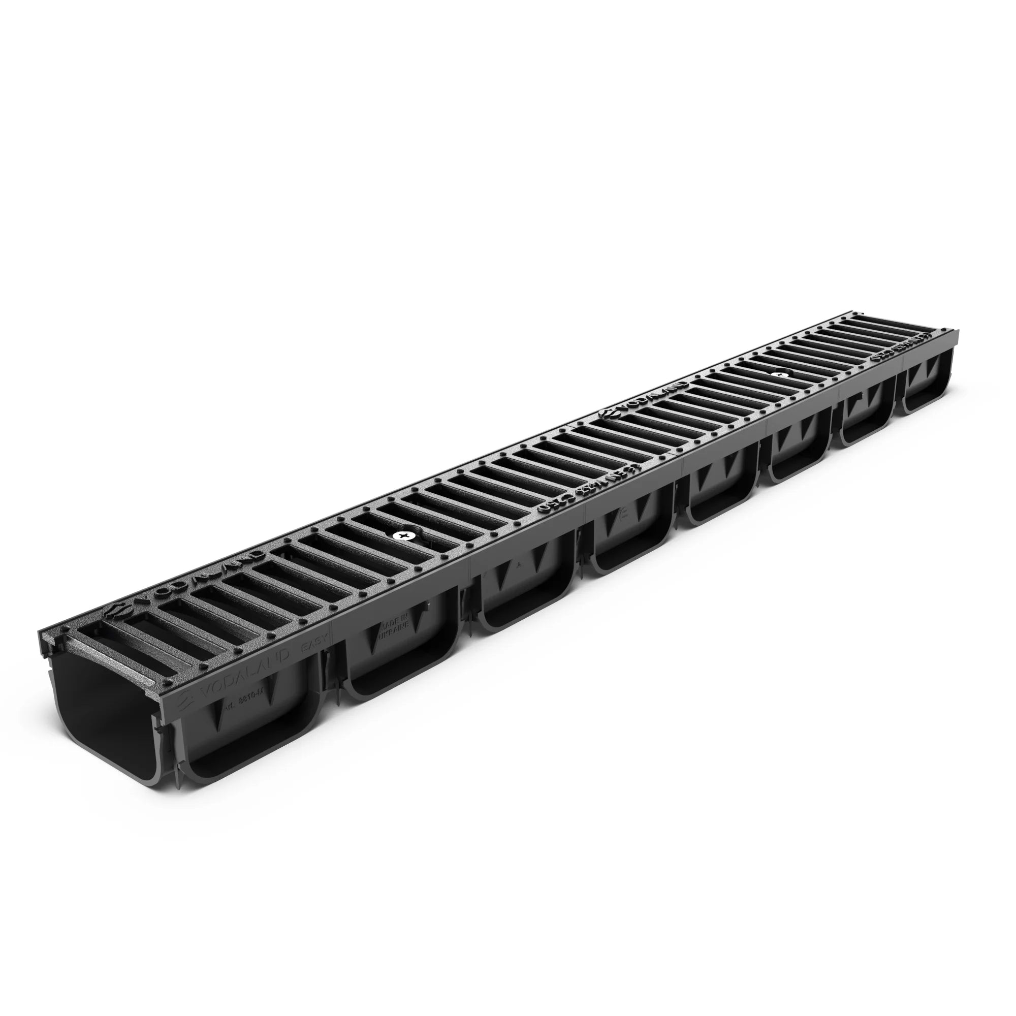 Canal de Plástico Easy 2 con Rejilla de Fundición Dúctil C250