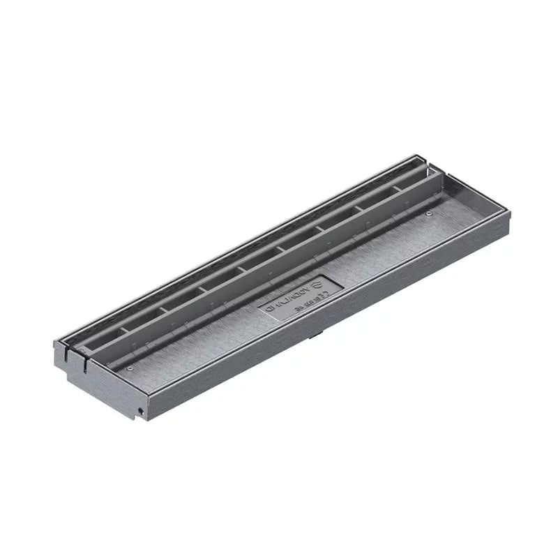 Registro SLOT de plástico color gris con marco de acero inoxidable AISI304 H25 - Producto defectuoso