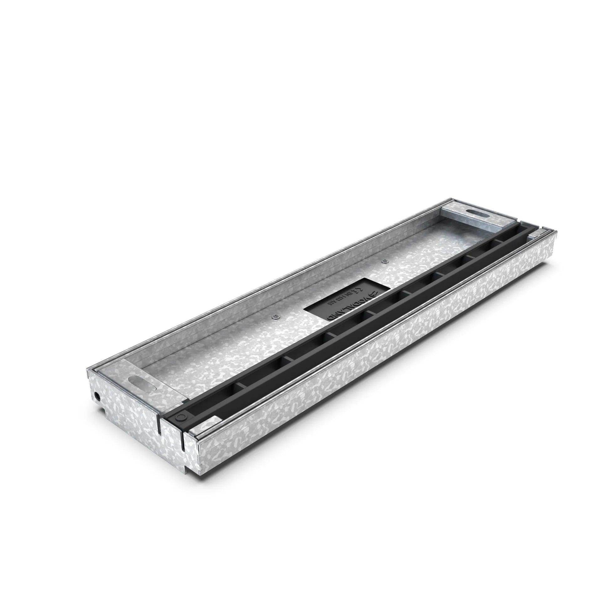 Registro SLOT de plástico color negro con marco de acero galvanizado H25 - Producto defectuoso