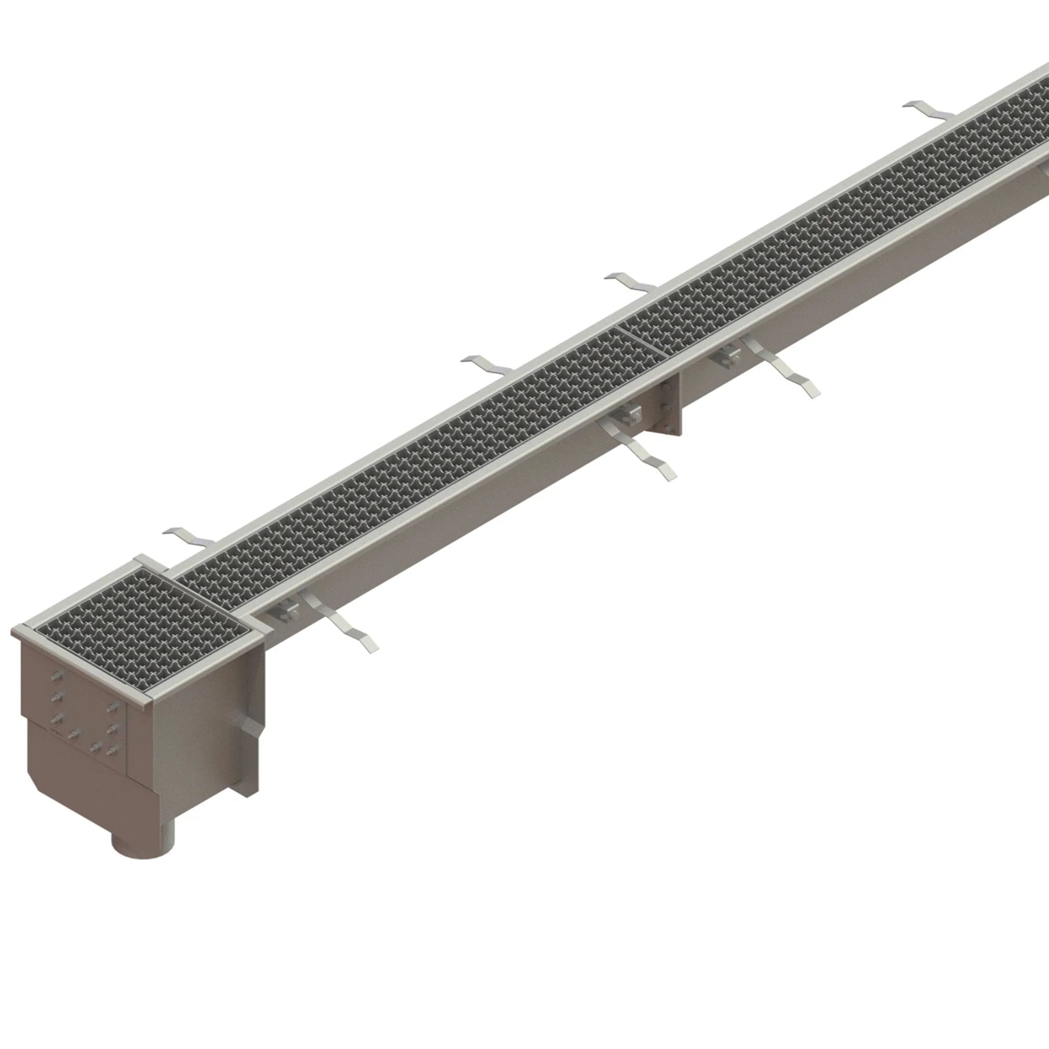 Sumidero para canales modulares DN100 con salida