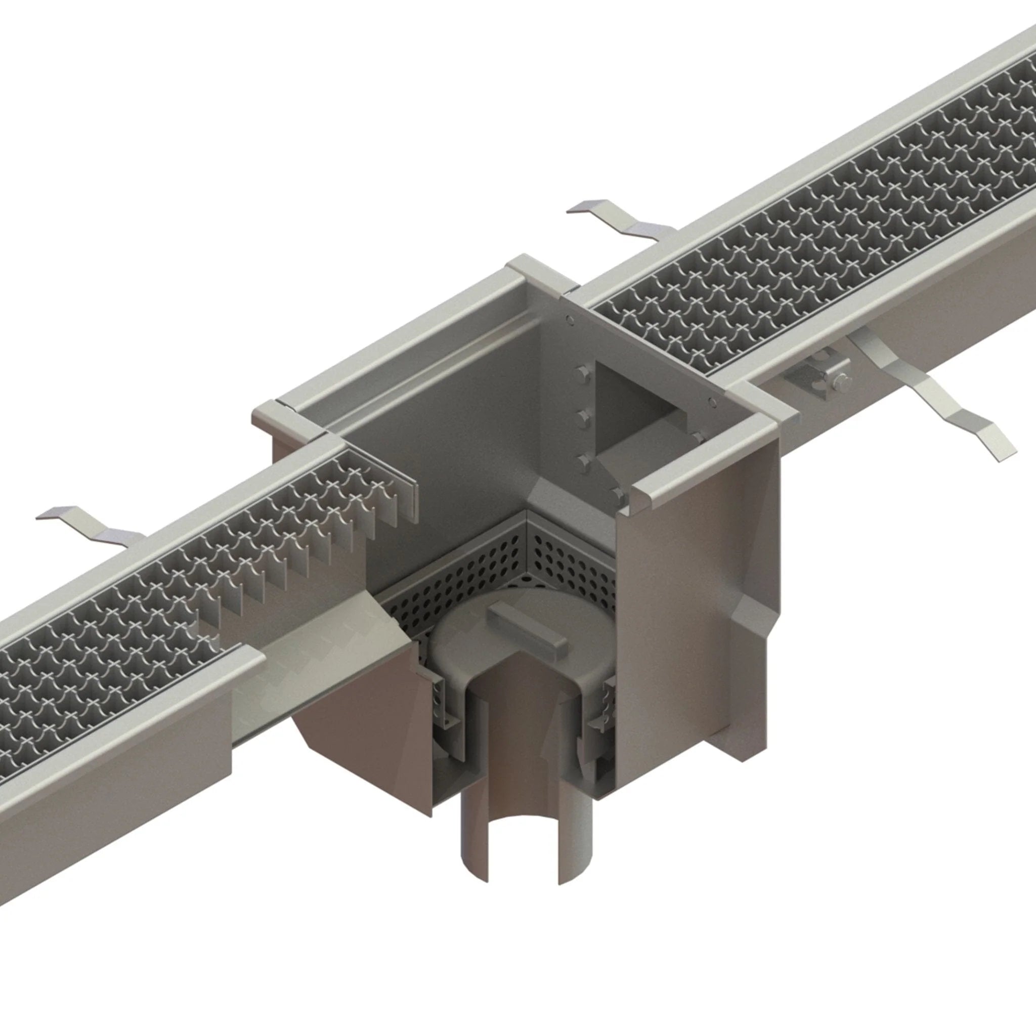 Sumidero para canales modulares DN100 con salida