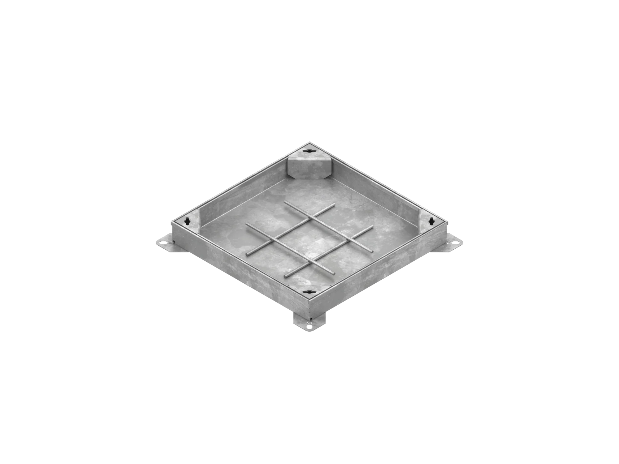 Tapa rellenable 30x30cm EASY de acero galvanizado clase de carga K3