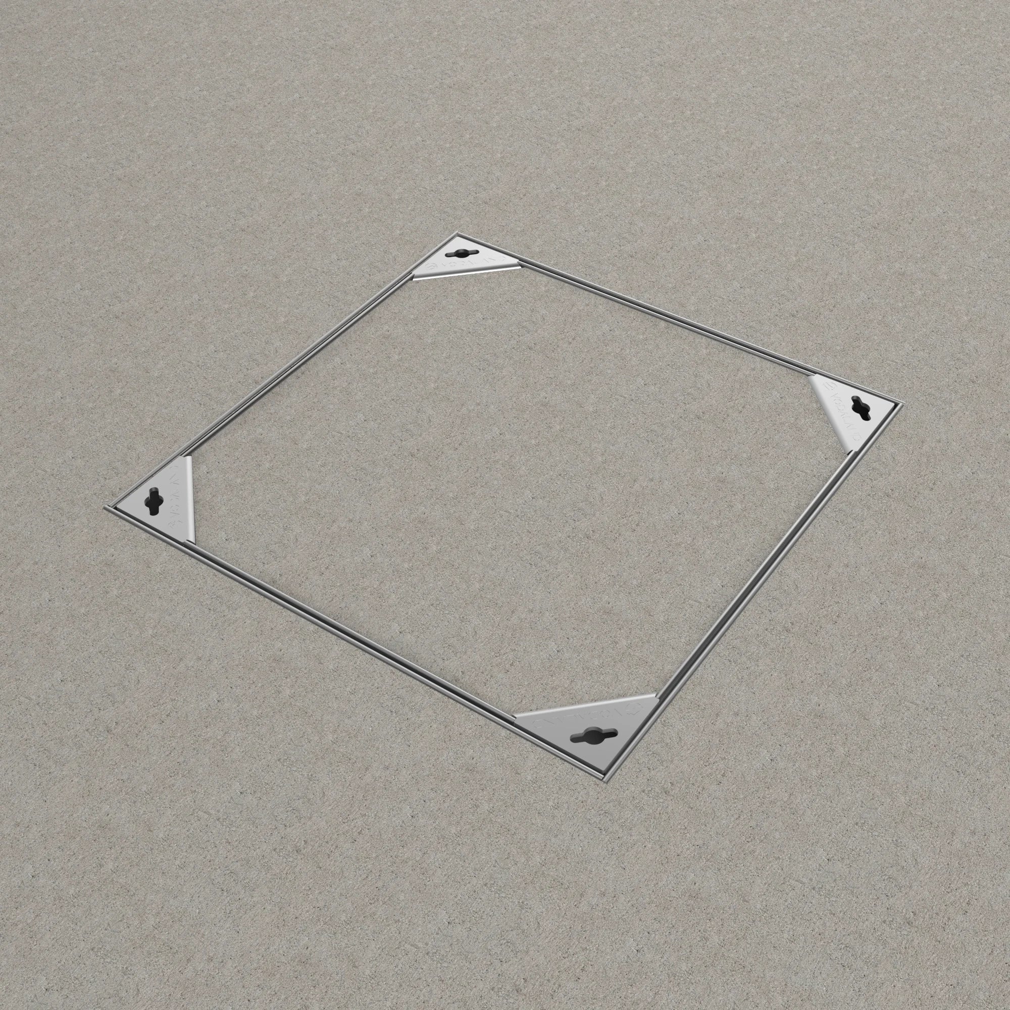 Tapa rellenable 40x40cm EASY de acero galvanizado clase de carga K3
