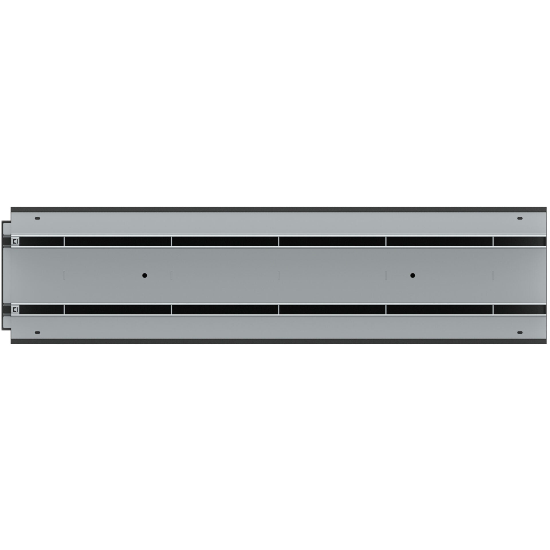 Canal de Plástico BASE DN200 con DOBLE SLOT H100 de Acero Galvanizado