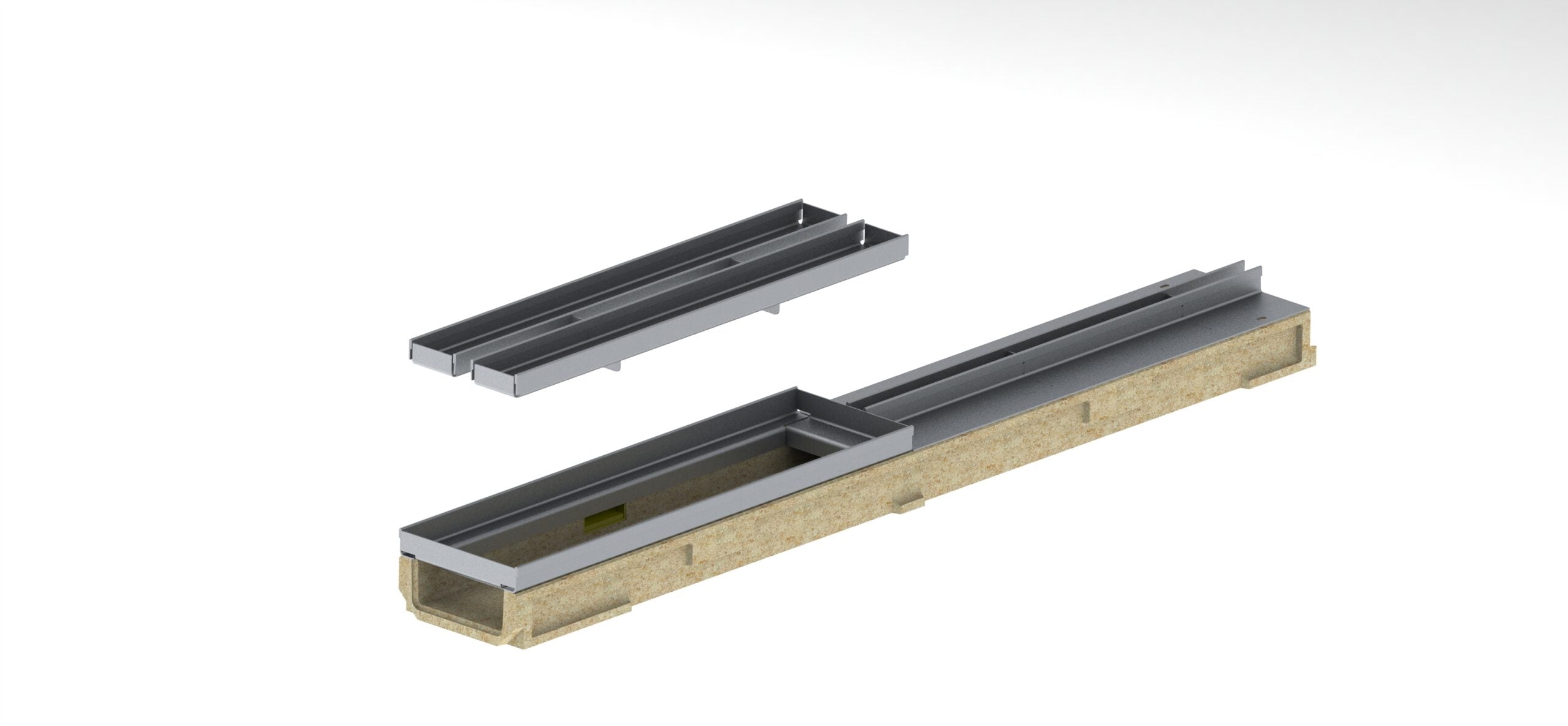 Registro SLOT BASE DN100 de acero galvanizado