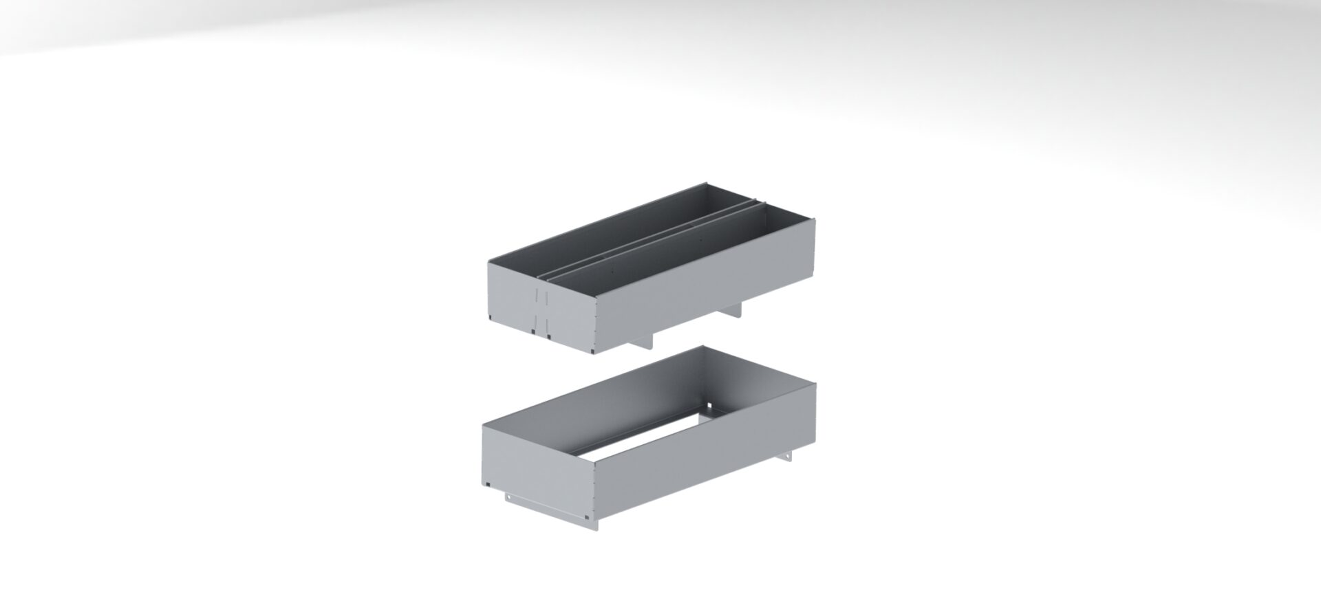 Registro SLOT BASE DN200 de acero galvanizado