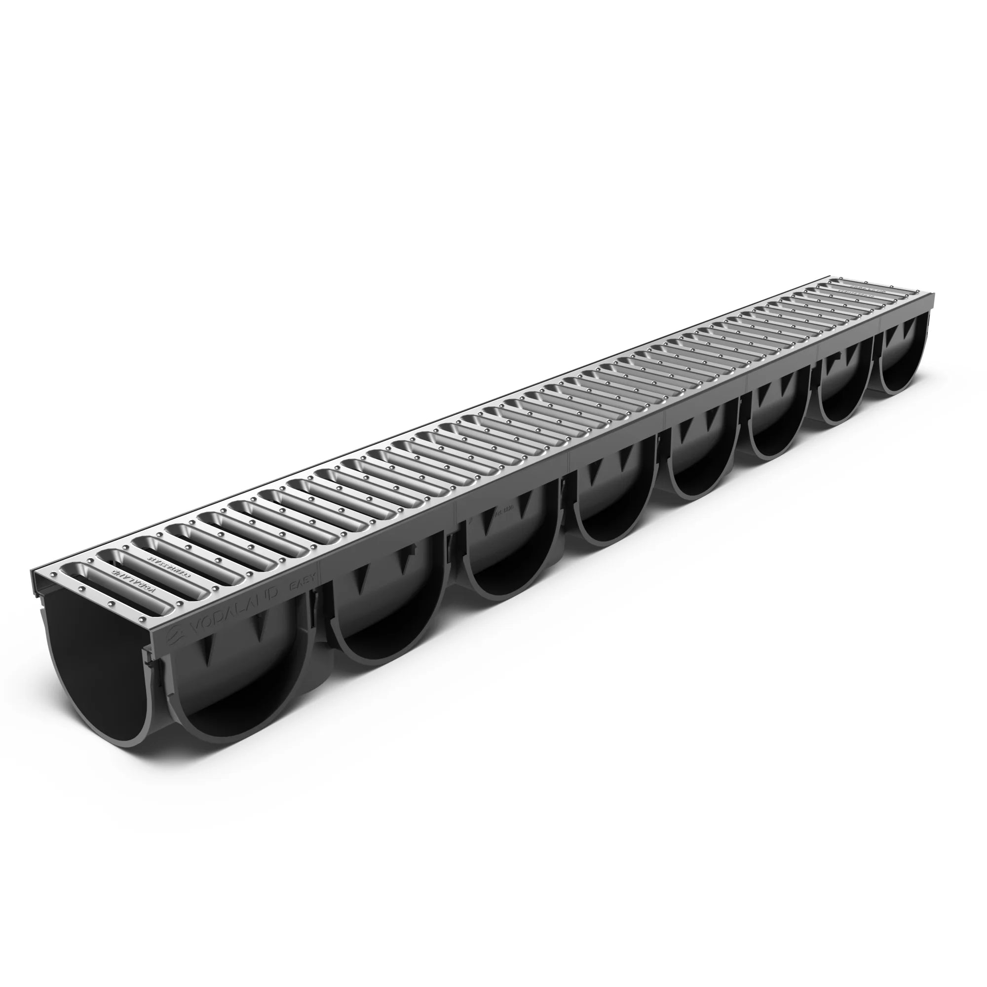 Canal de Plástico Easy 3 con Rejilla de Acero Inoxidable
