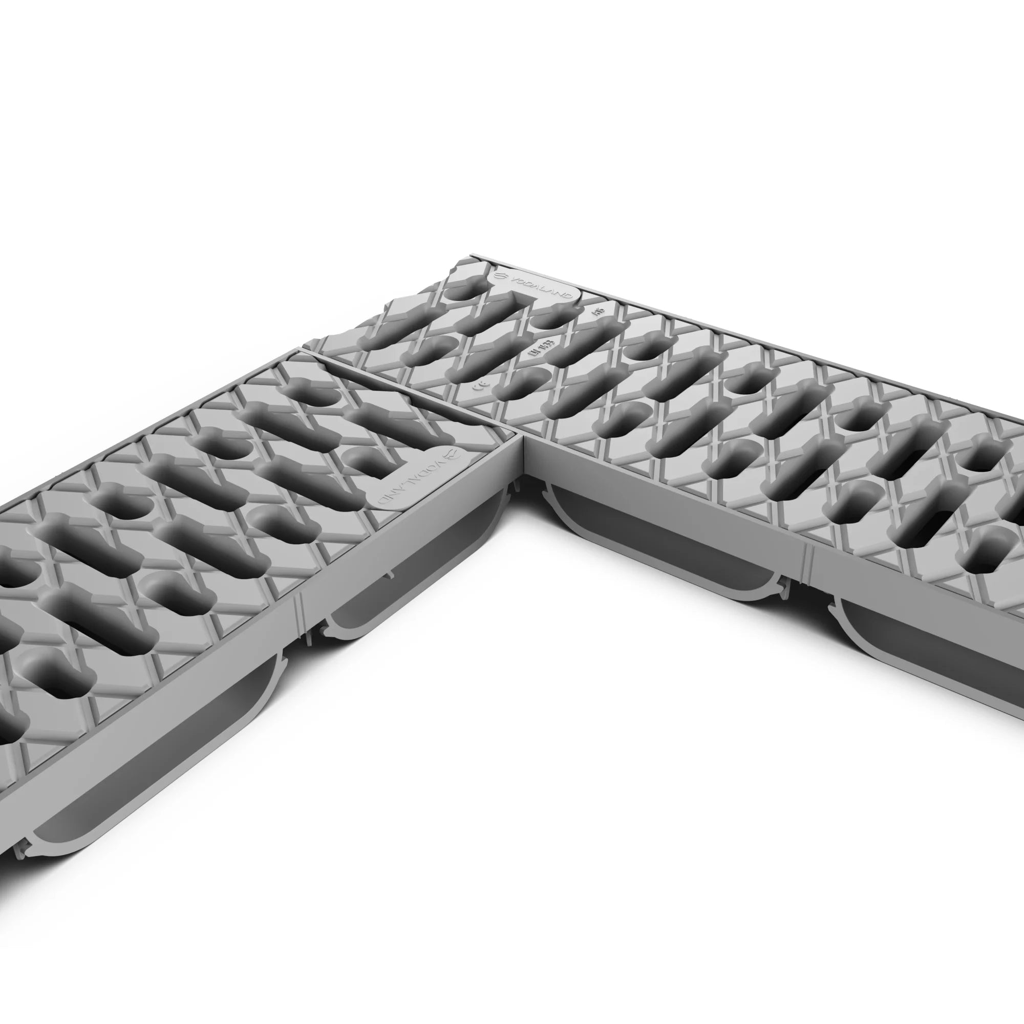 Canal de plástico Easy LOW con Rejilla de Plástico Gris
