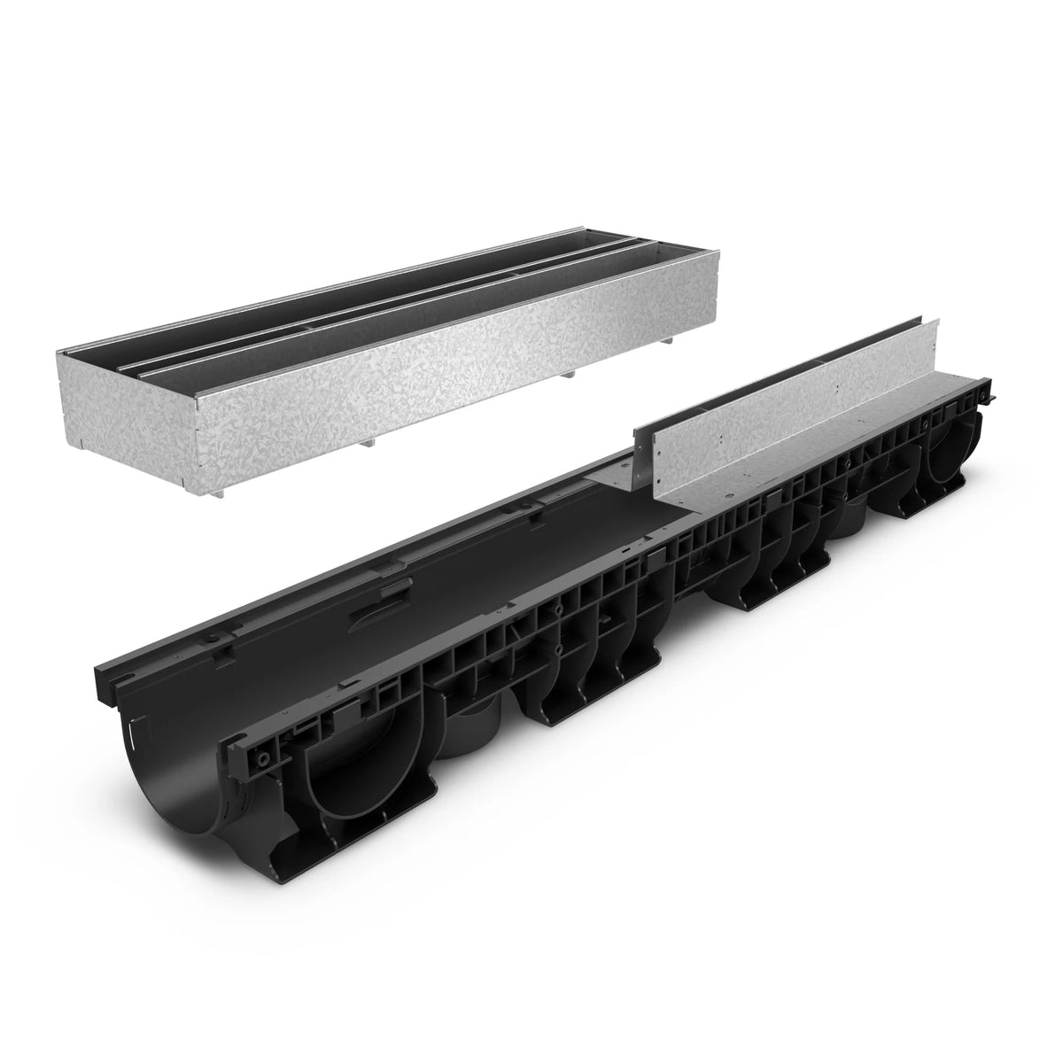 Registro SLOT BASE DN100 de acero galvanizado