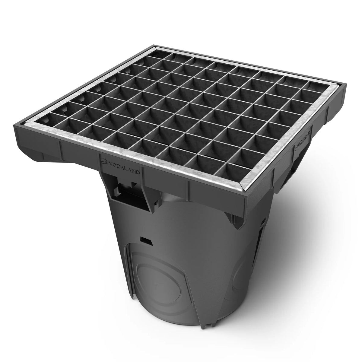 Arqueta NEO 30x30 con rejilla entramada de acero galvanizado