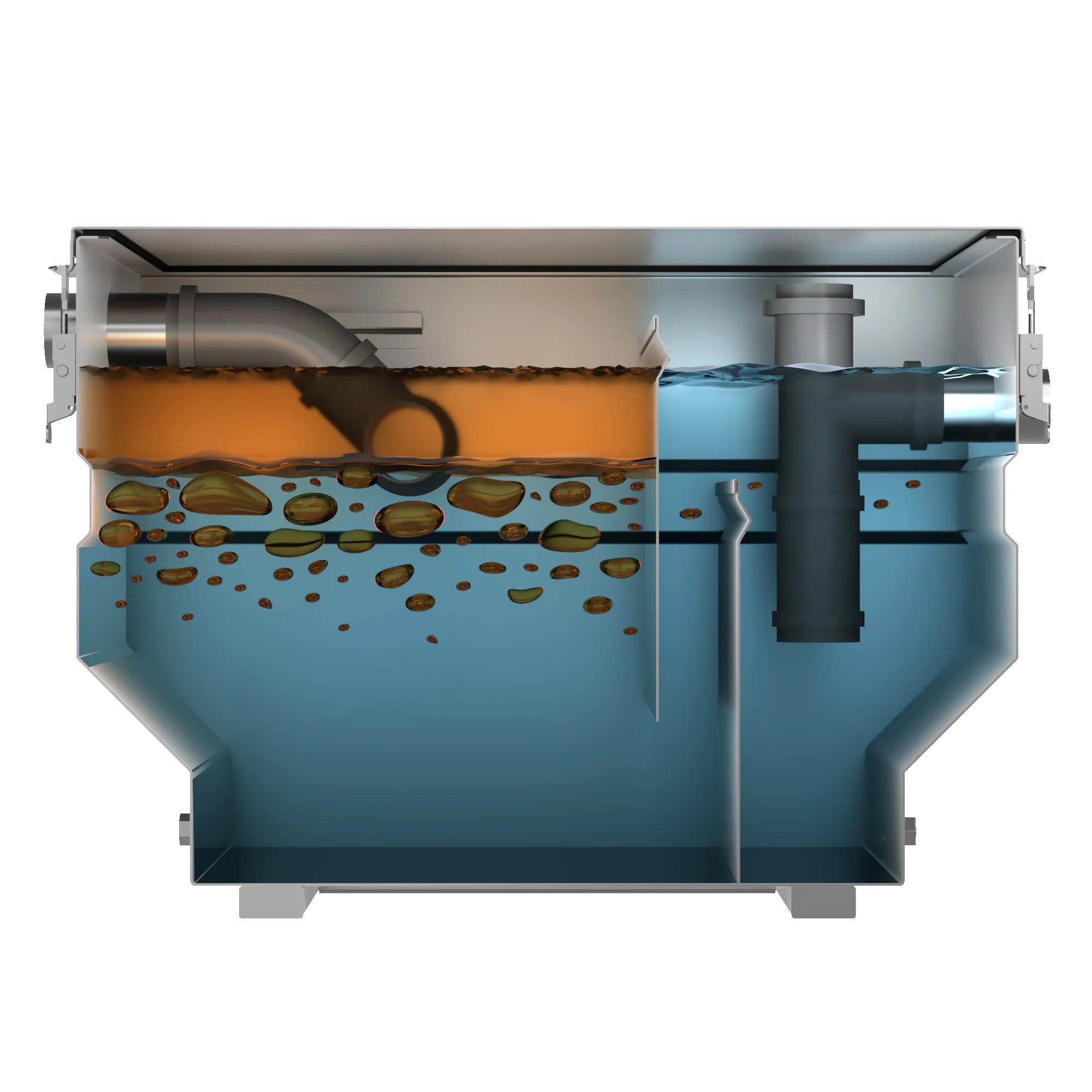 Separador de grasas de acero inoxidable 60L