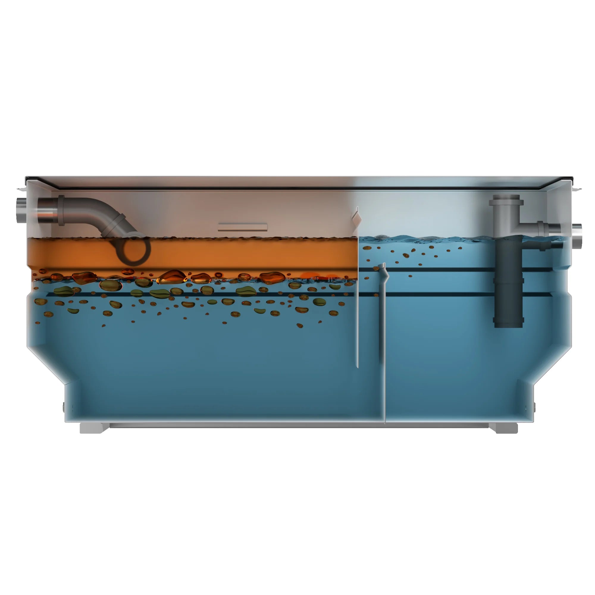 Separador de grasas de acero inoxidable 150L