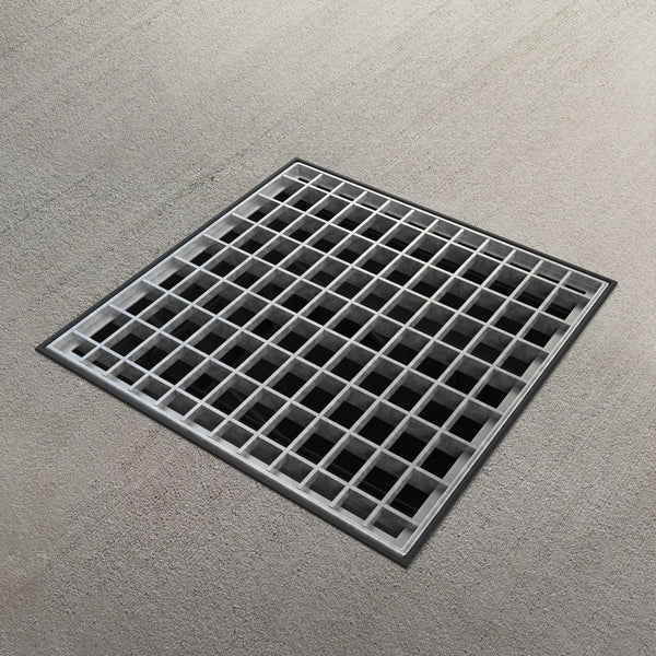 Arqueta 30x30 con rejilla de acero entramada