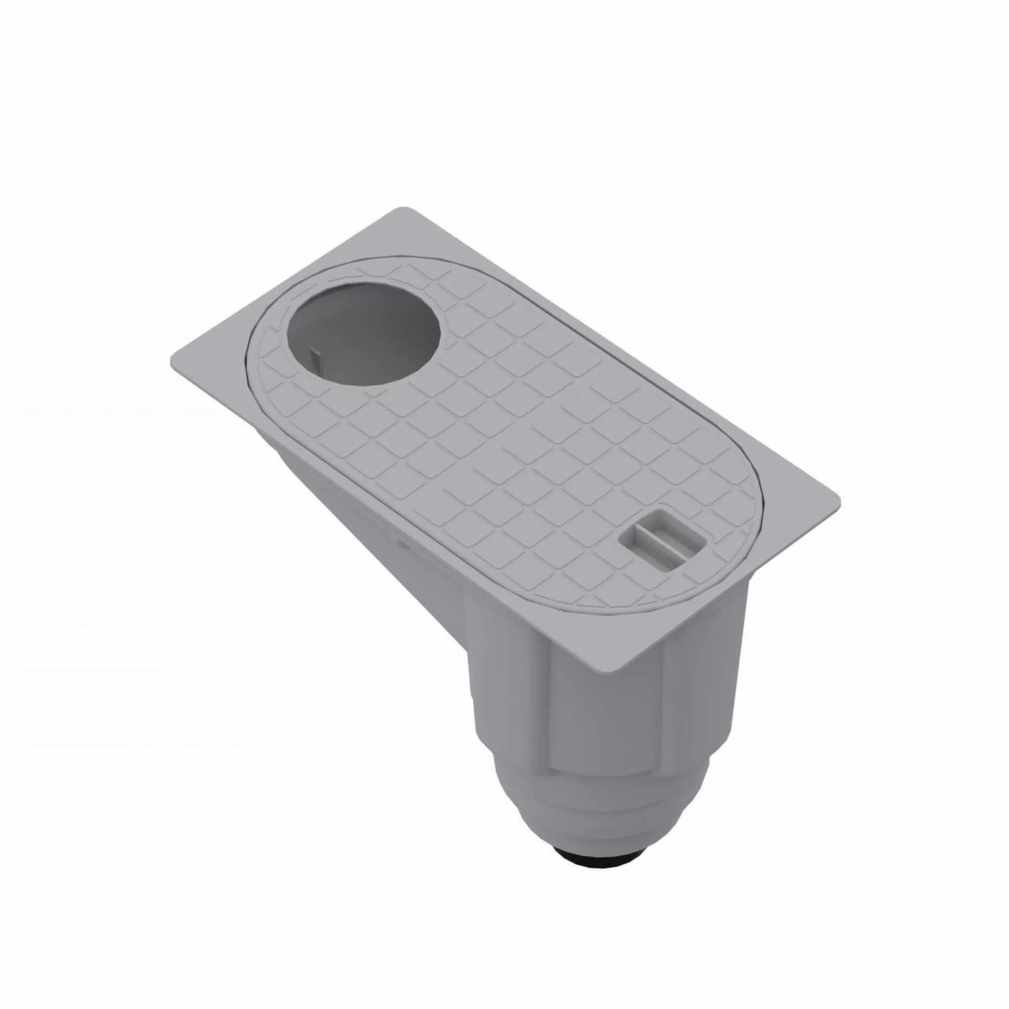 Caja de drenaje pluvial color gris