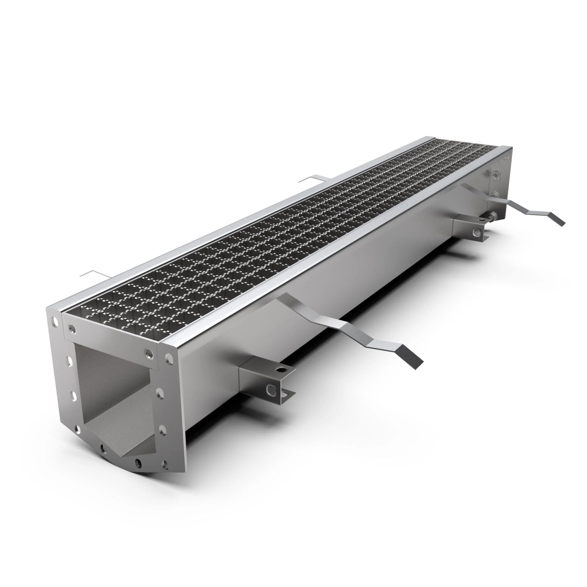 Canal modular de Acero Inoxidable AISI 304 DN100 con pendiente
