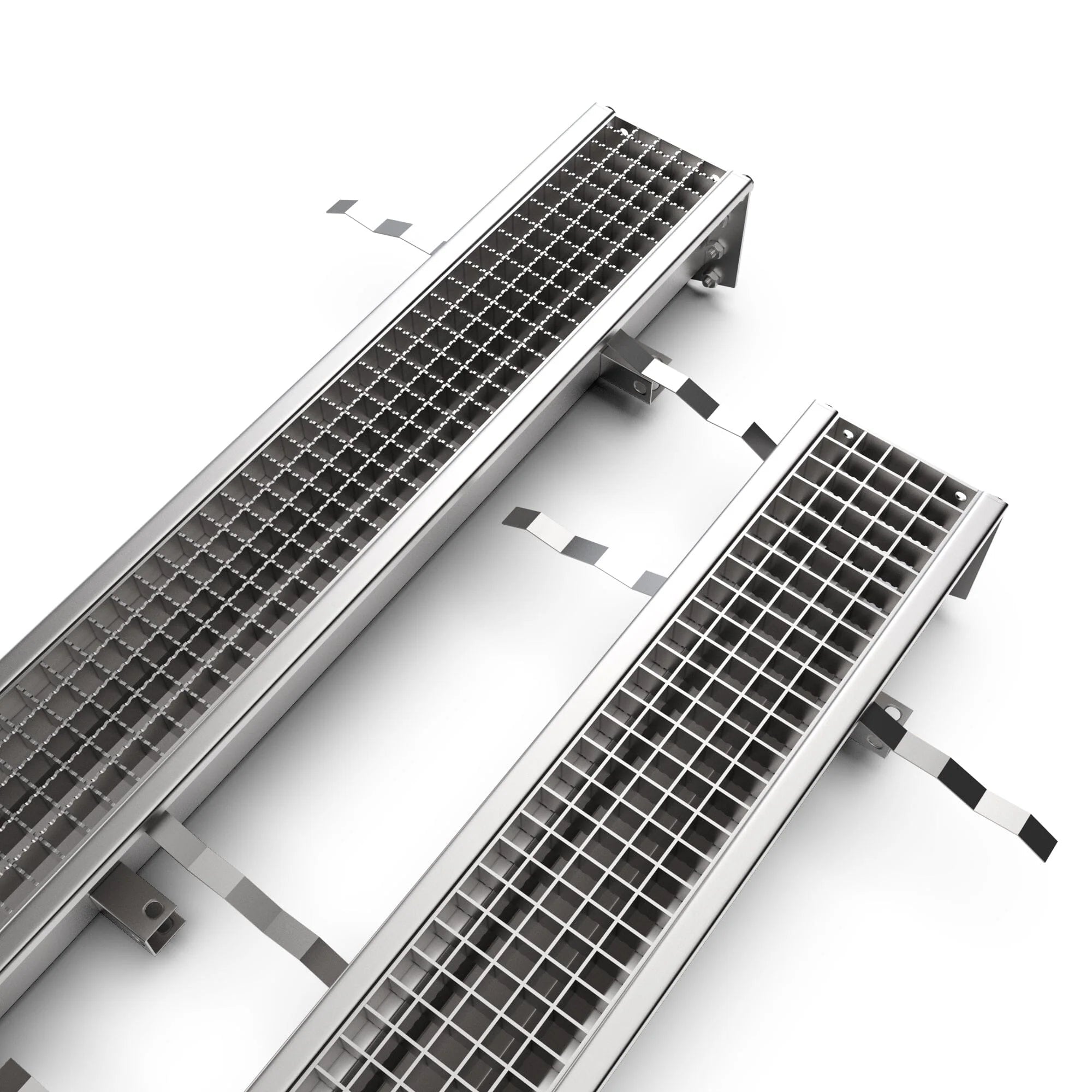 Canal modular de Acero Inoxidable AISI 304 DN100 con pendiente