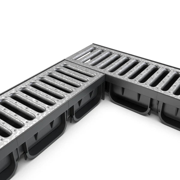 Canal de Plástico Easy 2 con Rejilla de Acero Galvanizado
