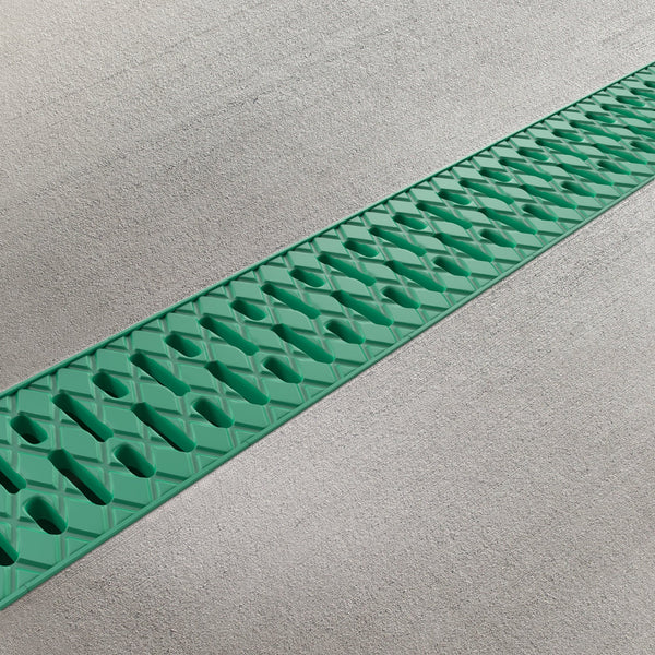 Canal de Plástico Easy 2 con Rejilla de Plástico Color Verde
