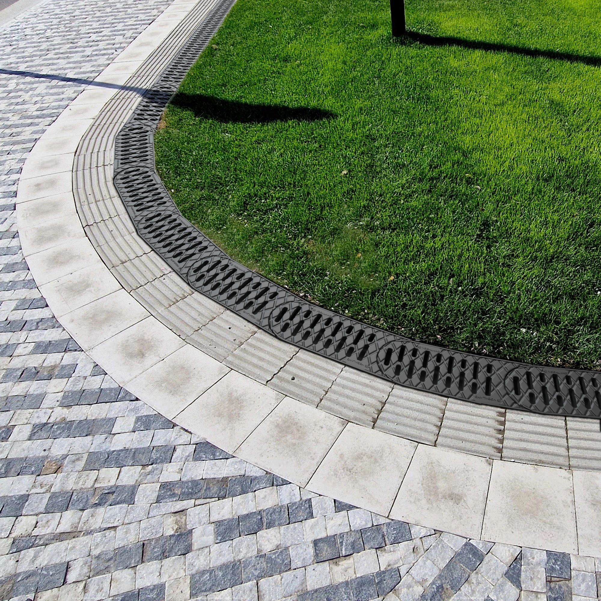 Canal de Plástico Easy Curve BETA con Rejilla de Plástico Negro (pack de 4 piezas)