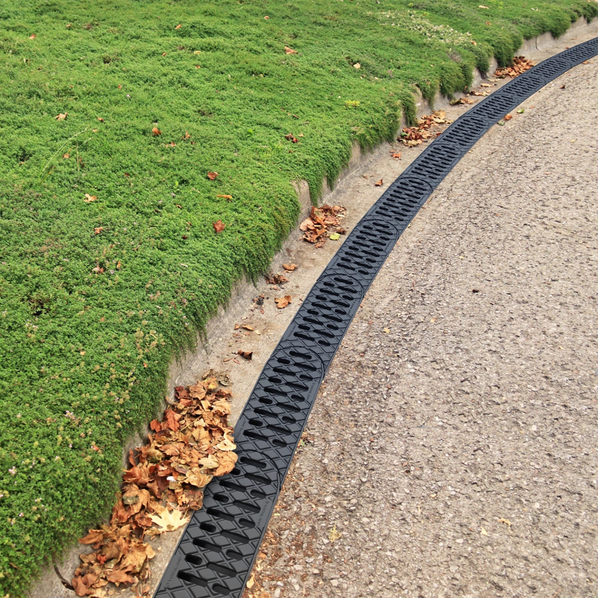 Canal de Plástico Easy Curve BETA con Rejilla de Plástico Negro (pack de 4 piezas)