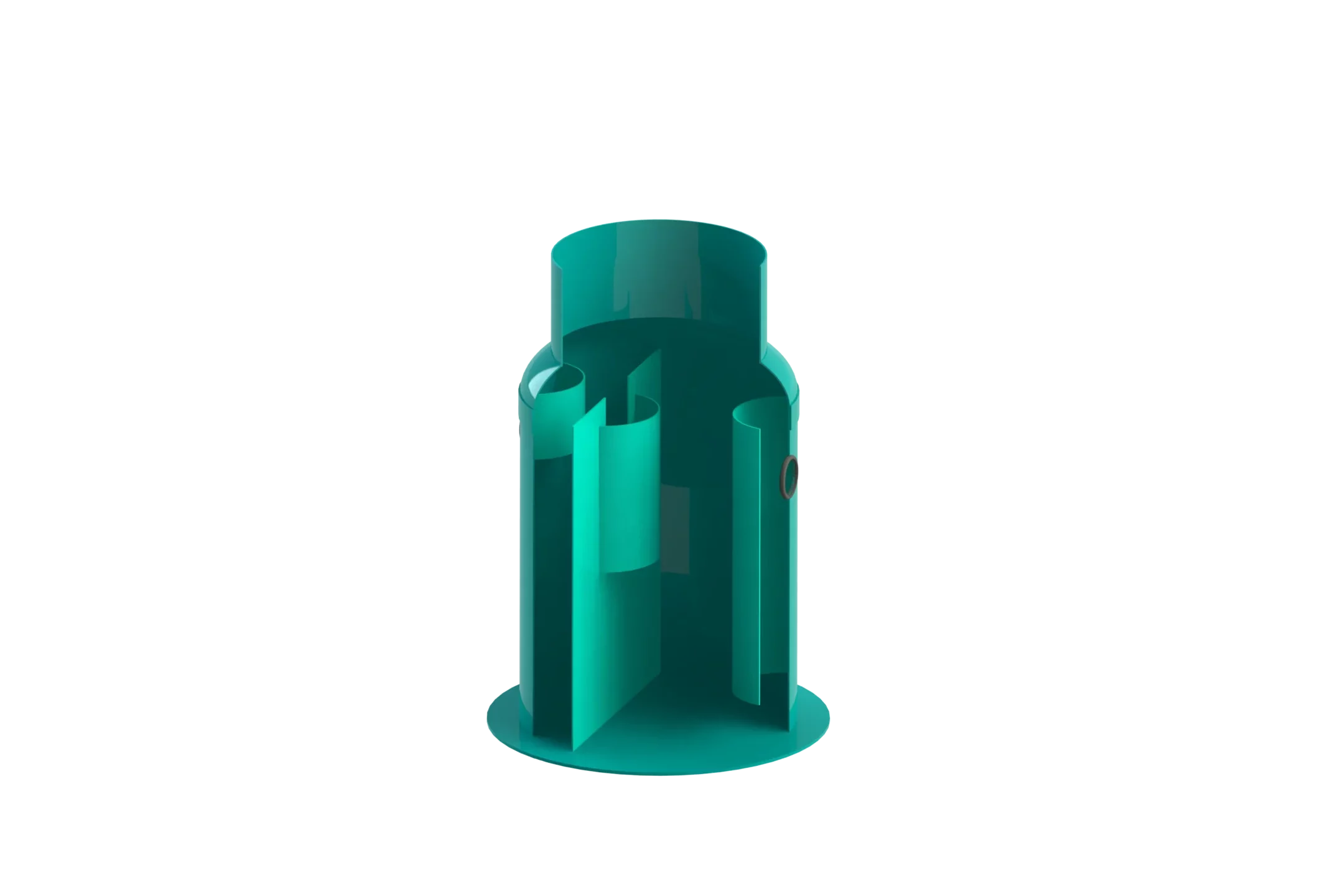 Separador de grasas GreaseBase 1 l/s D800 H1200 Ø110 decantador 100L
