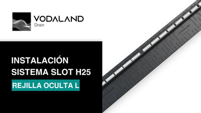 Instalación de Sistema SLOT H25 - Rejilla Oculta Tipo L de Plástico