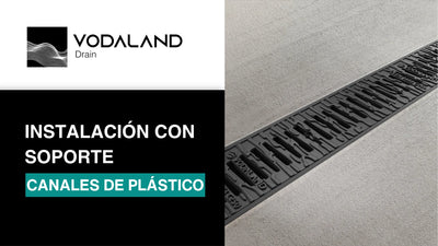 Instalación Canales de Plástico BASE con soportes de montaje
