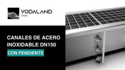 Canales de Acero Inoxidable con Pendiente DN150