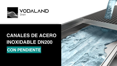 Canales de Acero Inoxidable con Pendiente DN300