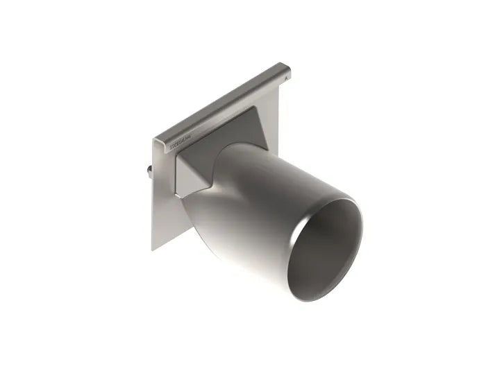 Tapa fin con salida de acero inoxidable para canales modulares DN100