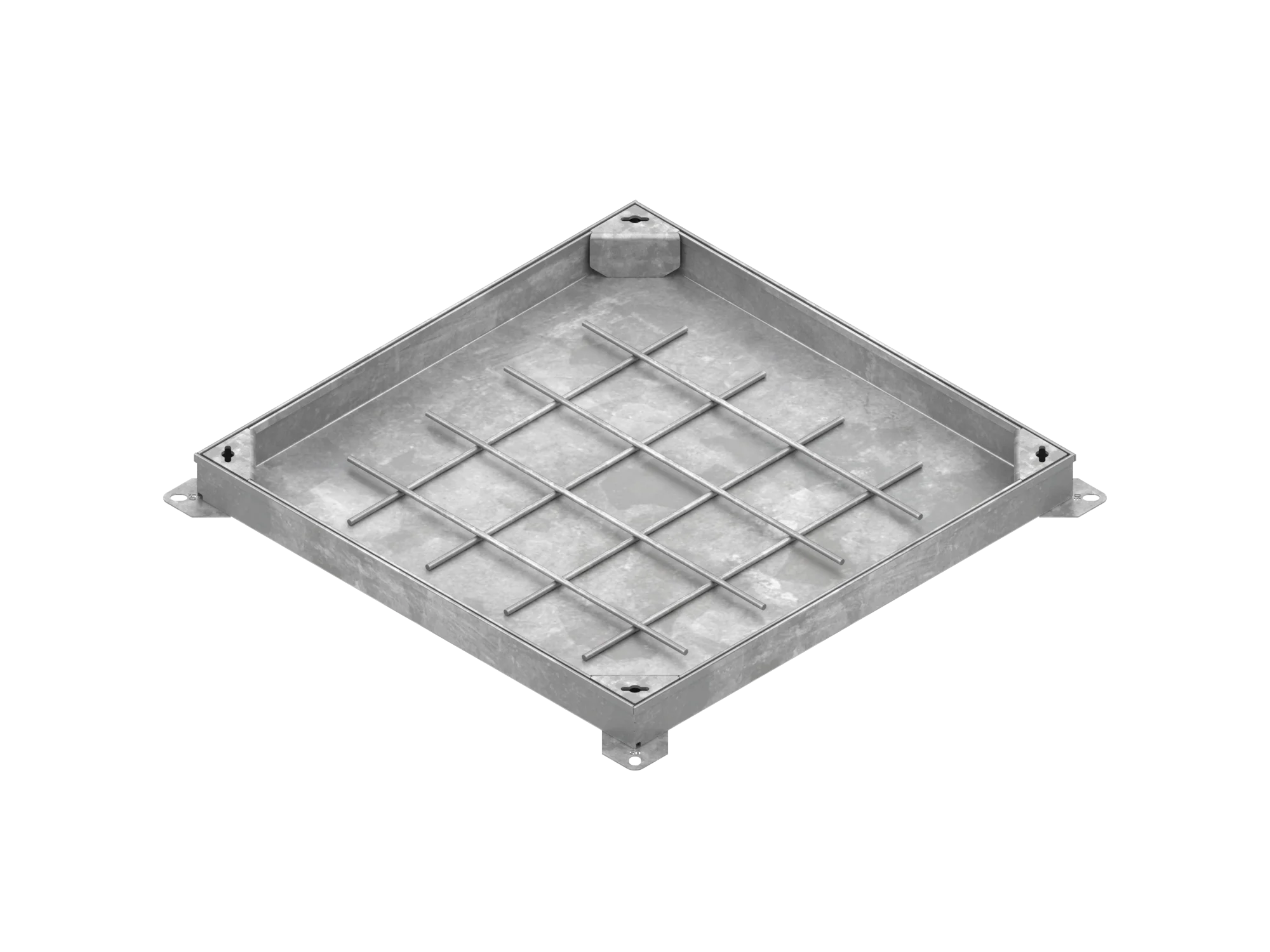 Tapa rellenable 50x50cm EASY de acero galvanizado clase de carga K3