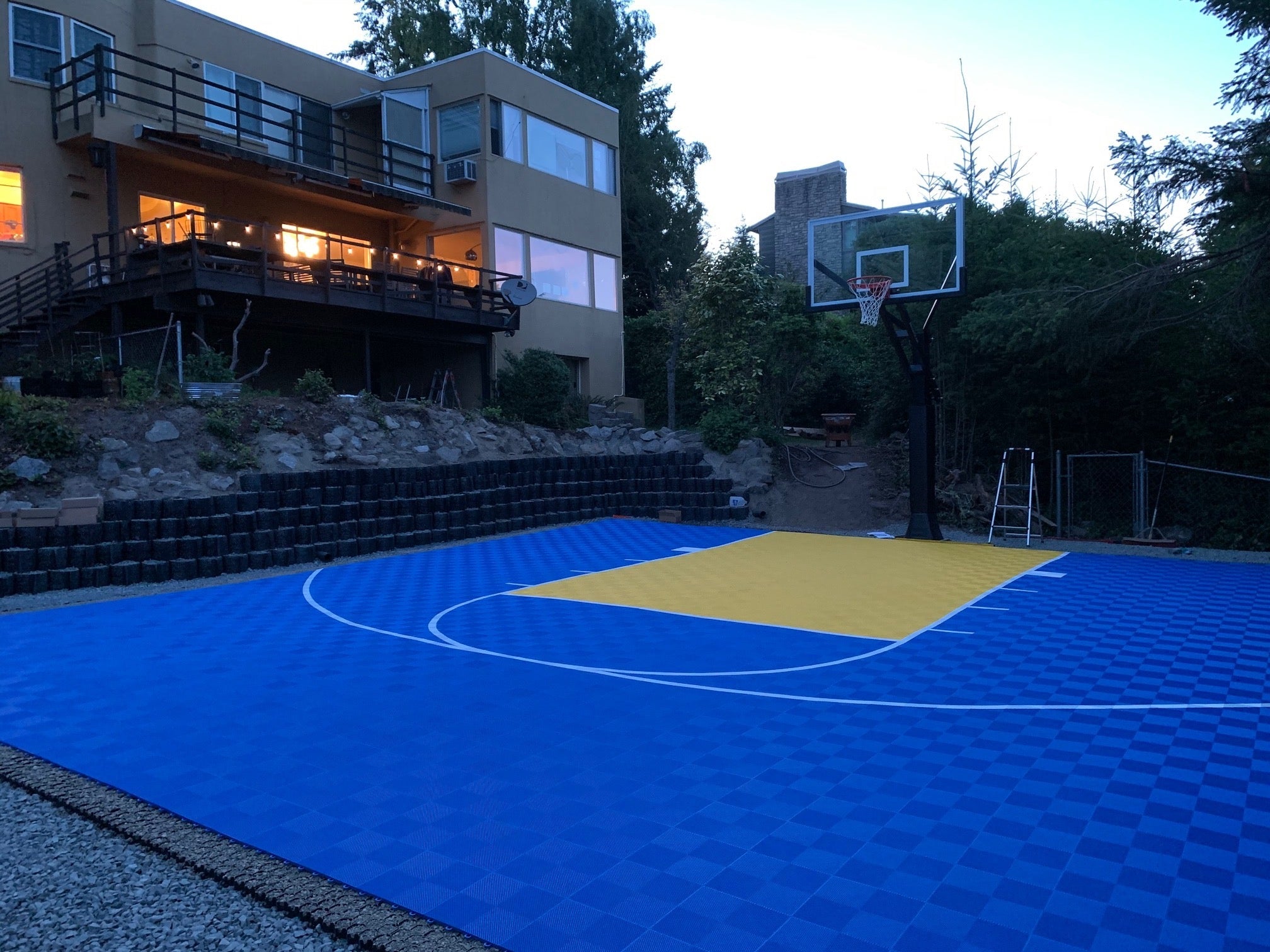 Base para cancha de baloncesto