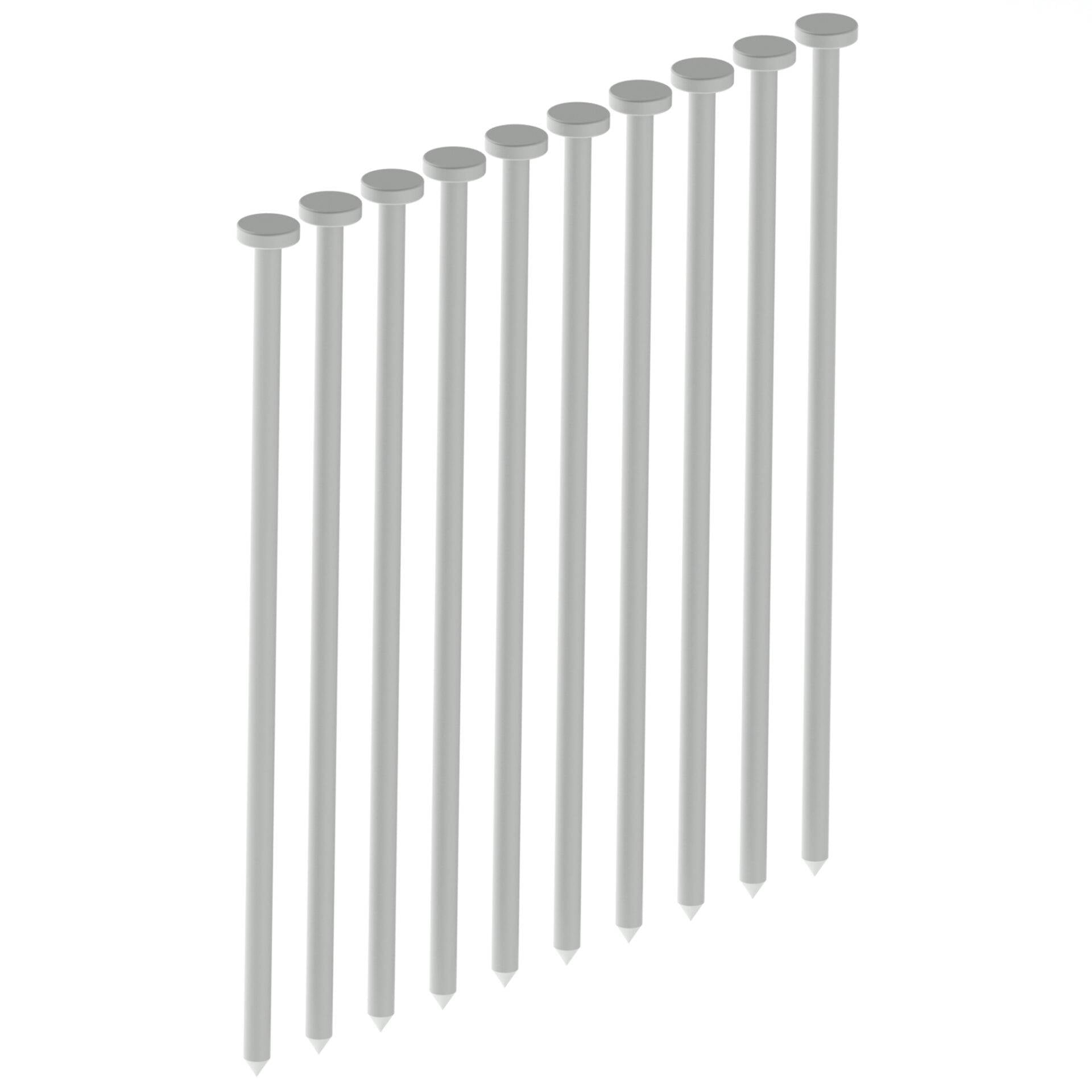 Piquetas de acero "clavos" pack 10 uds