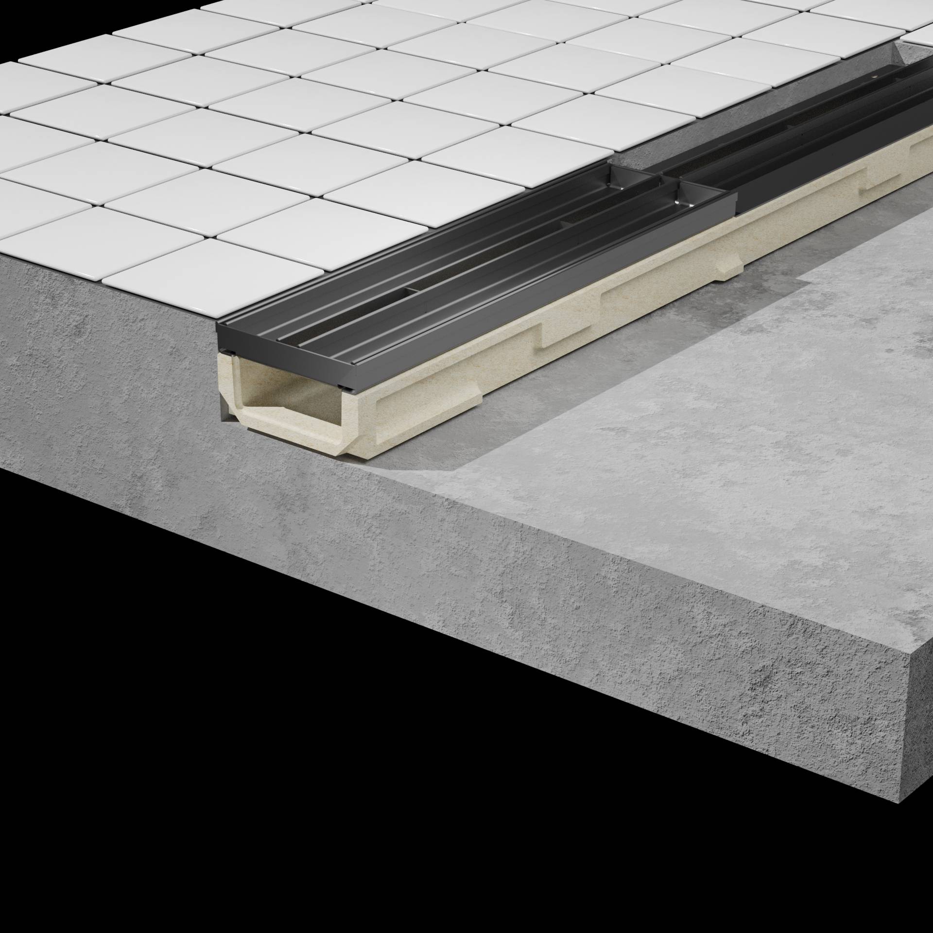 Registro SLOT BASE DN100 de acero galvanizado