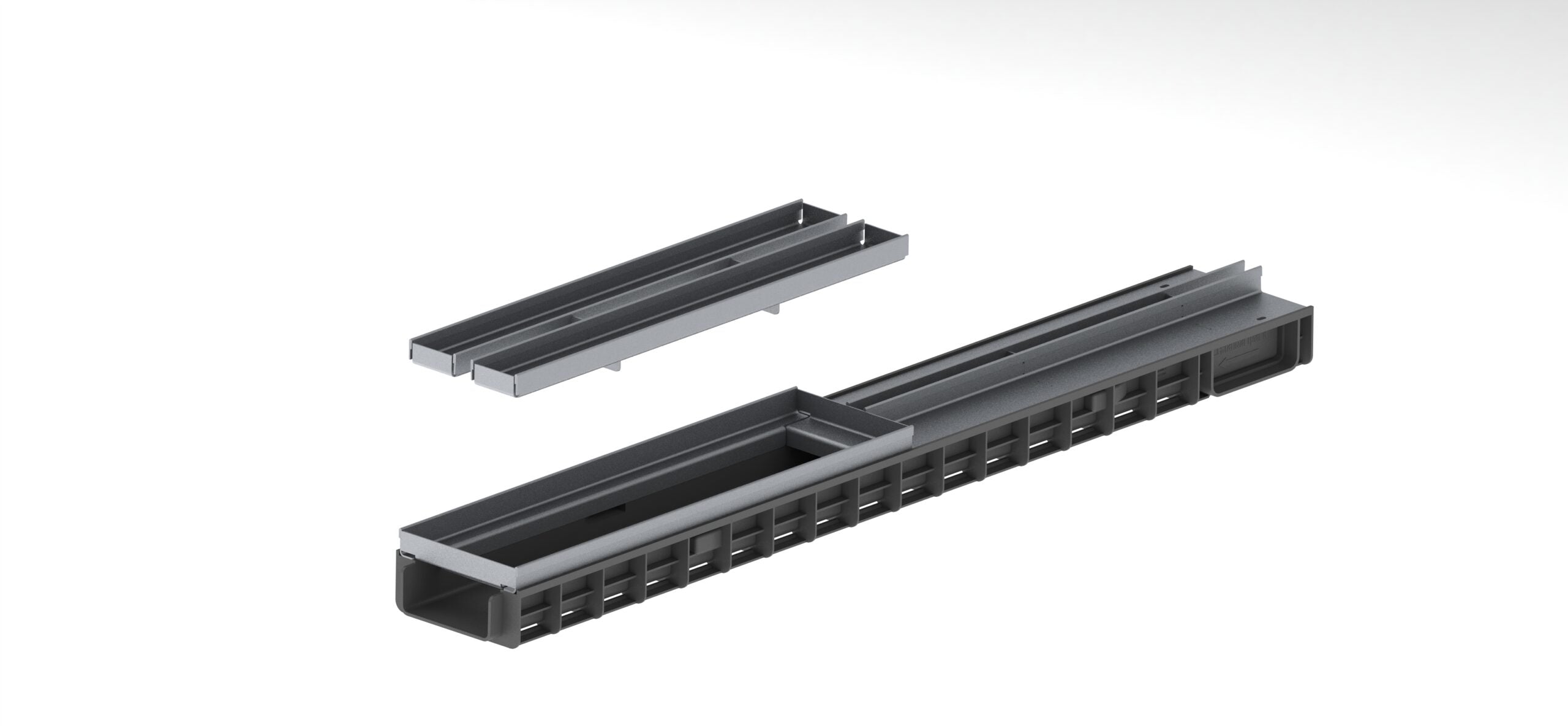 Registro SLOT BASE DN100 de acero galvanizado