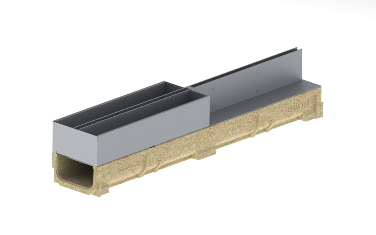 Registro SLOT BASE DN150 de acero galvanizado