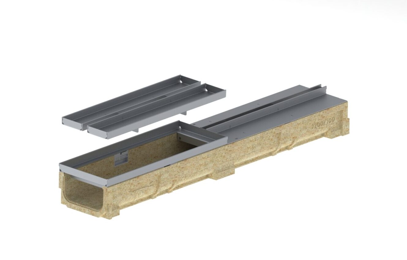 Registro SLOT BASE DN150 de acero galvanizado