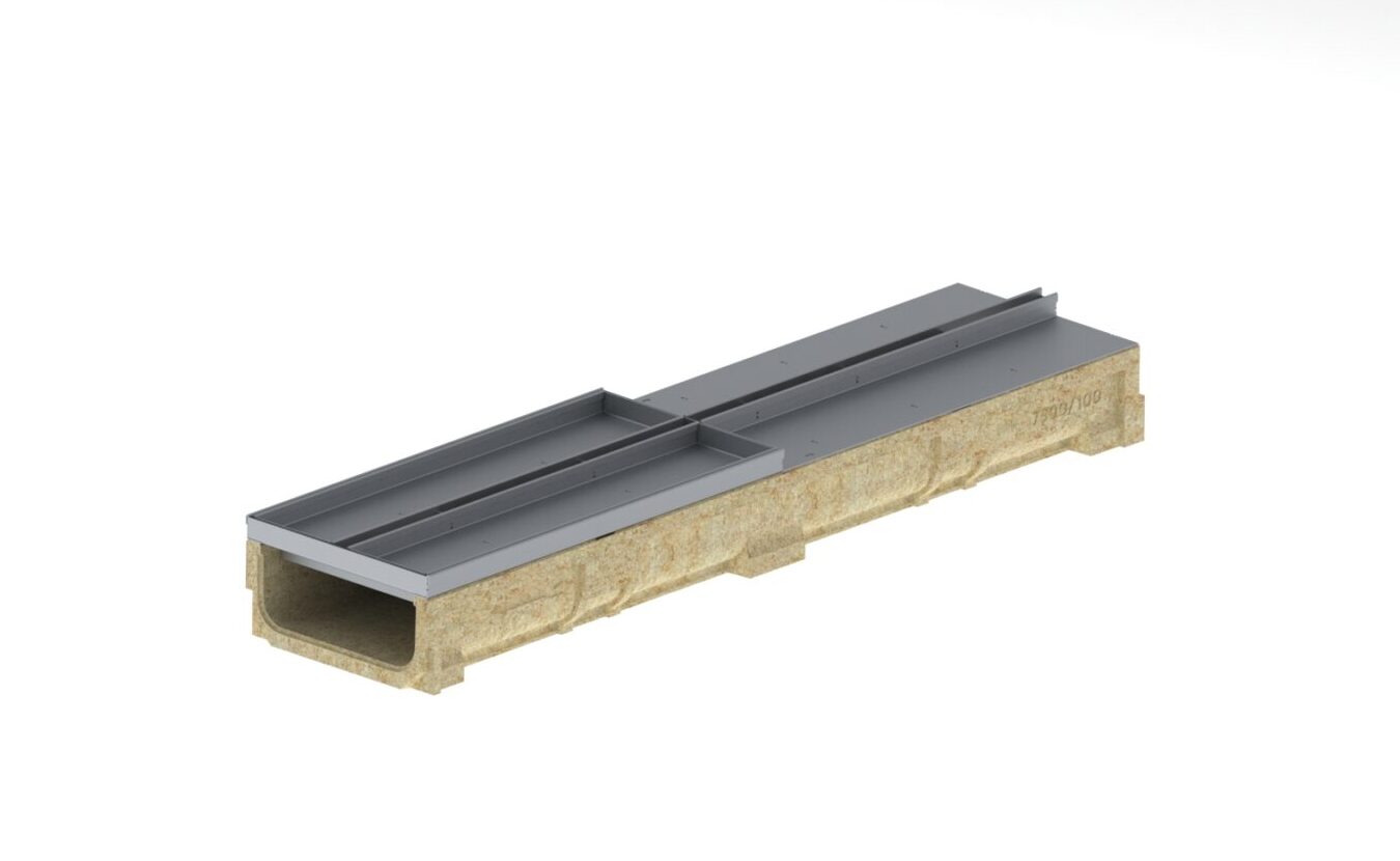 Registro SLOT BASE DN200 de acero galvanizado