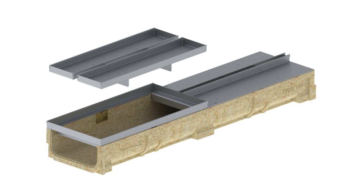 Registro SLOT BASE DN200 de acero galvanizado