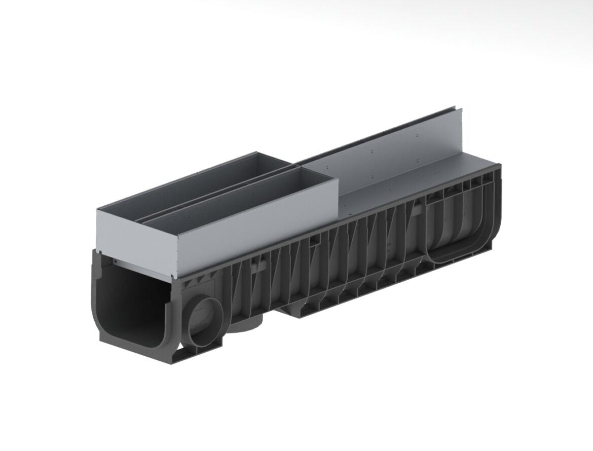 Registro SLOT BASE DN200 de acero galvanizado