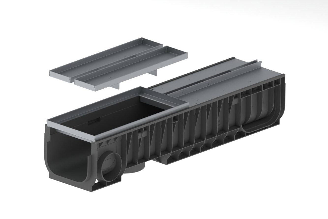 Registro SLOT BASE DN200 de acero galvanizado